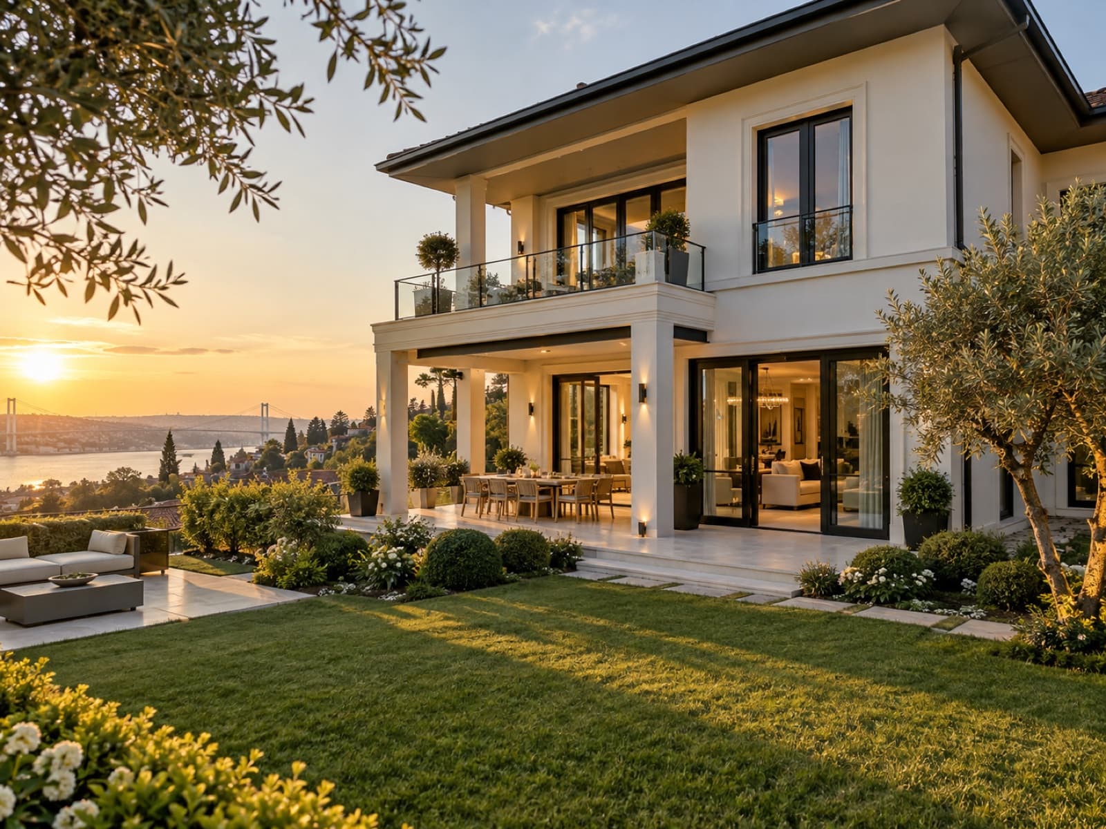 Beykoz'da villa dış cephesi